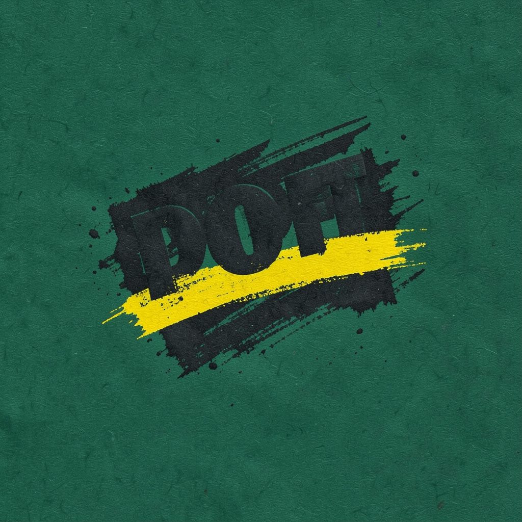Depot webdesigner logo mark — a bold charcoal emblem on deep green